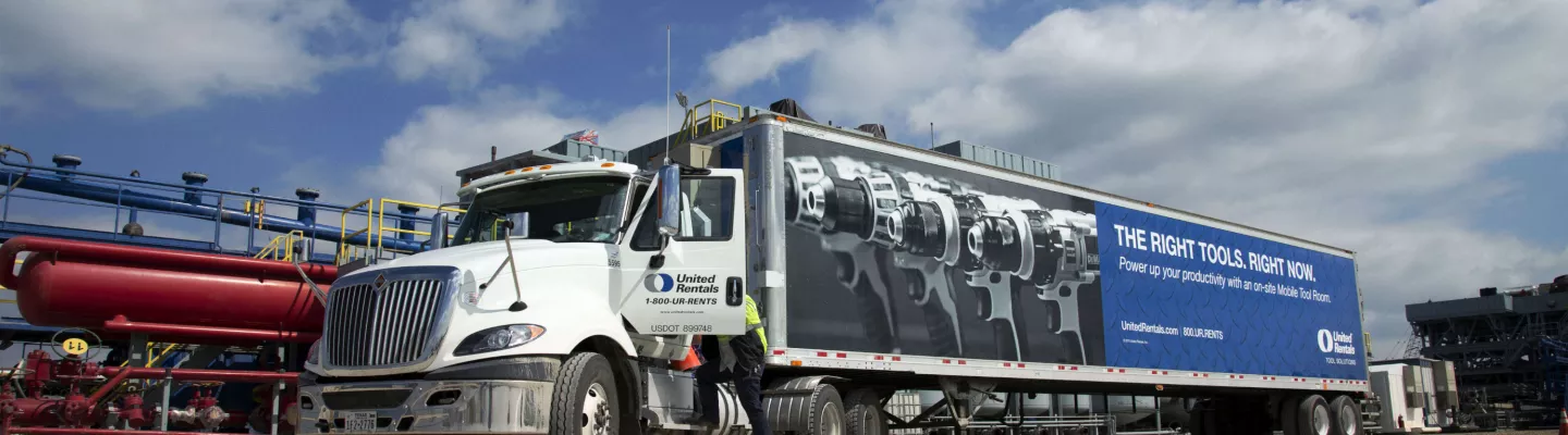 united rentals semi truck