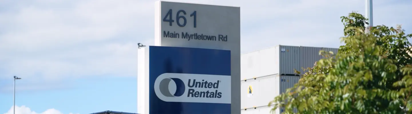United Rentals Mobile Storage Brisbane Airport branch.