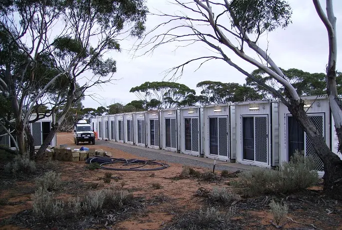 United Rentals Mobile Camps Modified Shipping Containers