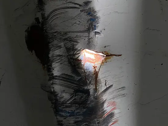 side damage - inside