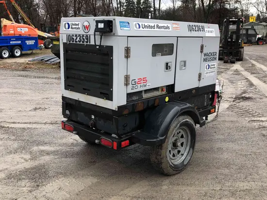 2017 Wacker Neuson G25 T4F Diesel Generator