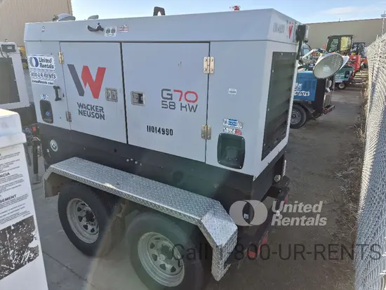 2019 Wacker Neuson G70 T4F Diesel Generator