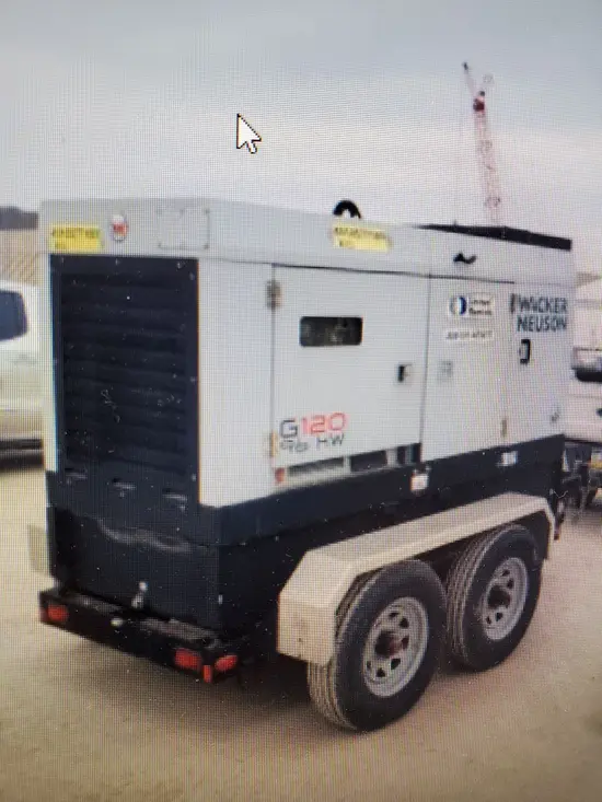 2016 Wacker Neuson G 120 Diesel Generator