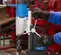 Black and silver and blue CS UNITEC Drill Press Magnetic 1-1/2 in., Electric Powered