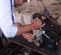 Black and silver and blue CS UNITEC Drill Press Magnetic 1-1/2 in., Electric Powered