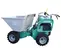 Green and gray MULIQUIP Buggy, 10-14 cubic ft., Electric Powered