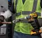 Silver and yellow and black DEWALT Wire Stripper