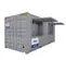 20ft event kiosk container with serving window and awning