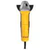 Yellow DeWalt electric angle grinder