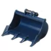 Black 24" Tooth Bucket Attachment for Mini Excavator