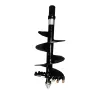 Black ARROW 18 in. Rock Auger Bit Attachment for Skid Steer