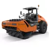 Orange and black Hamm 80-89 in. 27.5 ton Ride-on Single Padfoot Drum Vibratory Roller