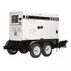 White and black MULTIQUIP 56-64 kW Towable Generator, Tier 4 Diesel