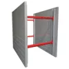 Gray and red Speedshore Aluminum Trench Box