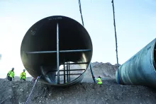 workers in trench