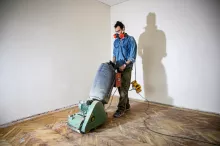 Man Using Sander